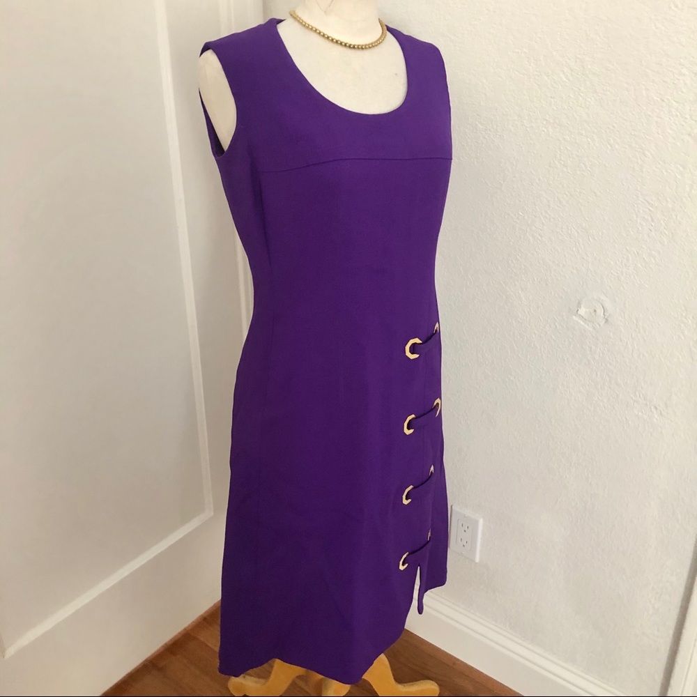 Gabs Couture Polyester Dress Late 70s-Early 80s